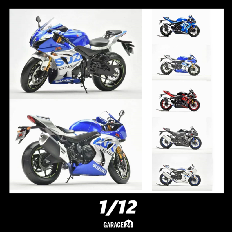 LCD1:12 GSX R1000 Motorcycle Simulation Motorcycle Collection Car Model Load Pendant Alloy Motorcycle