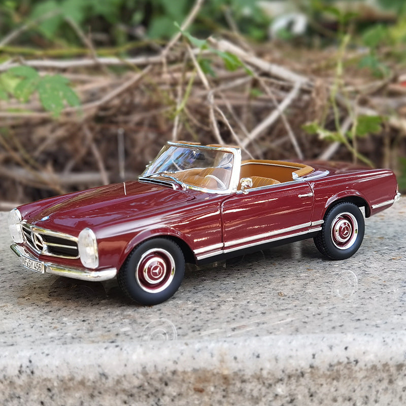 1: 18 NOREV 1963 Mercedes 230SL Convertible Vintage Car Simulation Alloy Car Model Collection