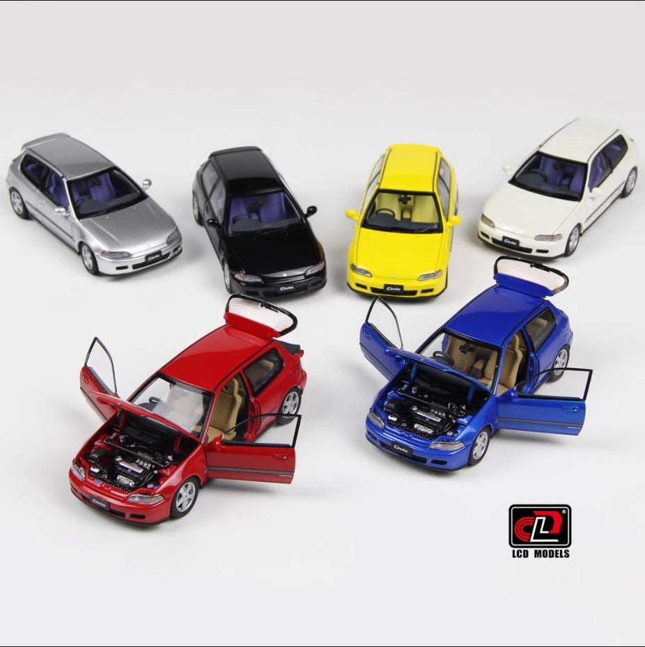 LCD 1:43 Honda EG6 SiR(SiRII) simulation alloy car model ornament collection