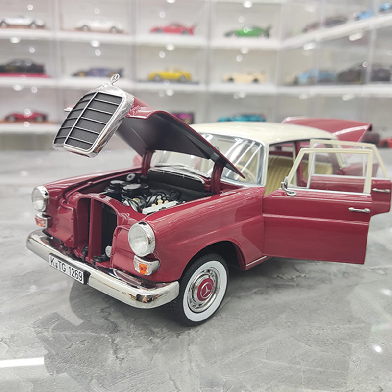 NOREV 1:18 Retro 1966 Mercedes Benz 200 Simulation Alloy Metal Car Model Retro Collection