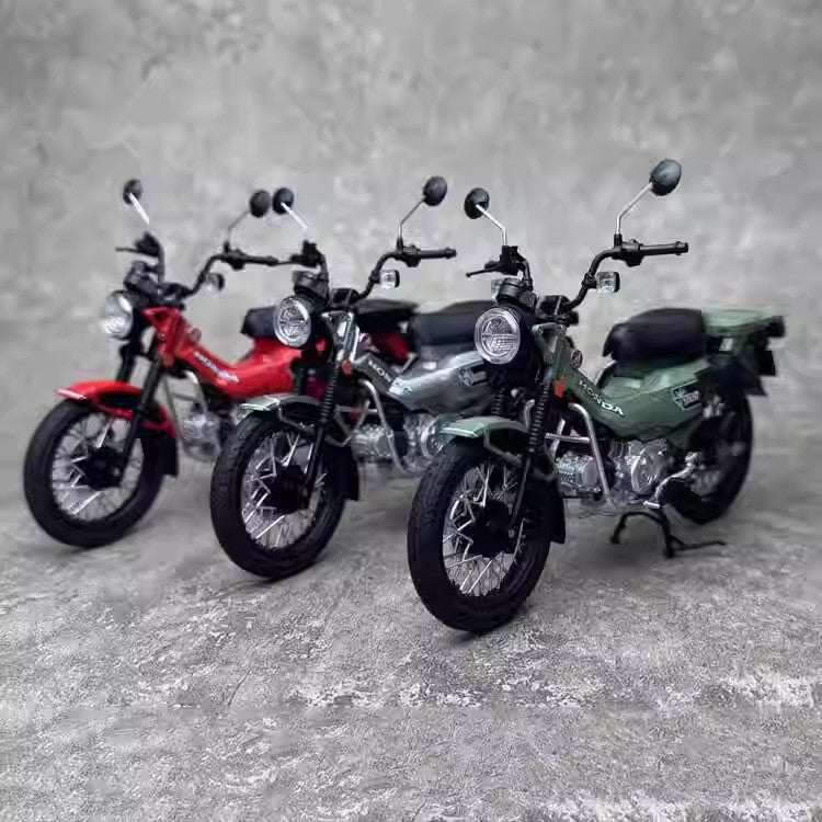 AOSHIMA 1:12 Honda CT125 cub motorcycle simulation alloy motorcycle model ornaments birthday gifts