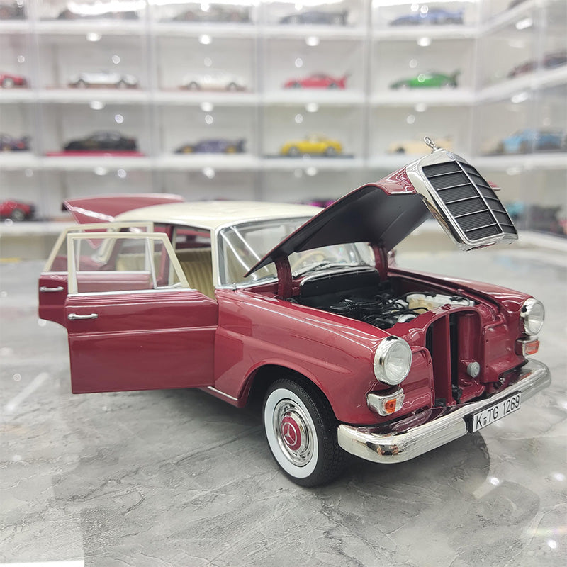 NOREV 1:18 Retro 1966 Mercedes Benz 200 Simulation Alloy Metal Car Model Retro Collection