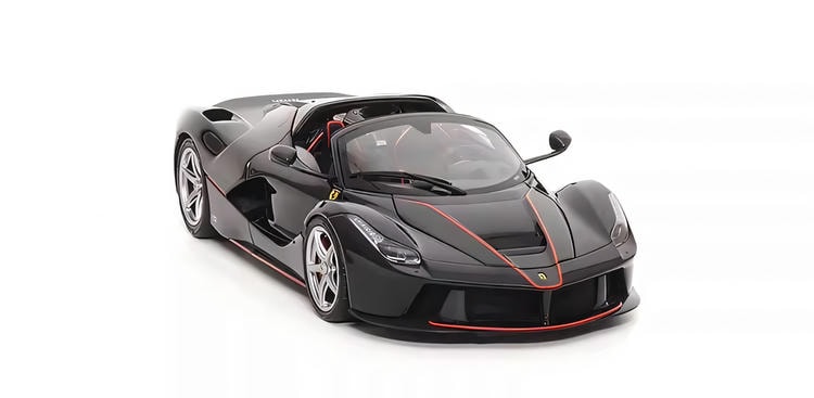 BBR 1:18 Ferrari LaFerrari Convertible Alloy Full Open Car Model Sports Car Model Collection Ornaments