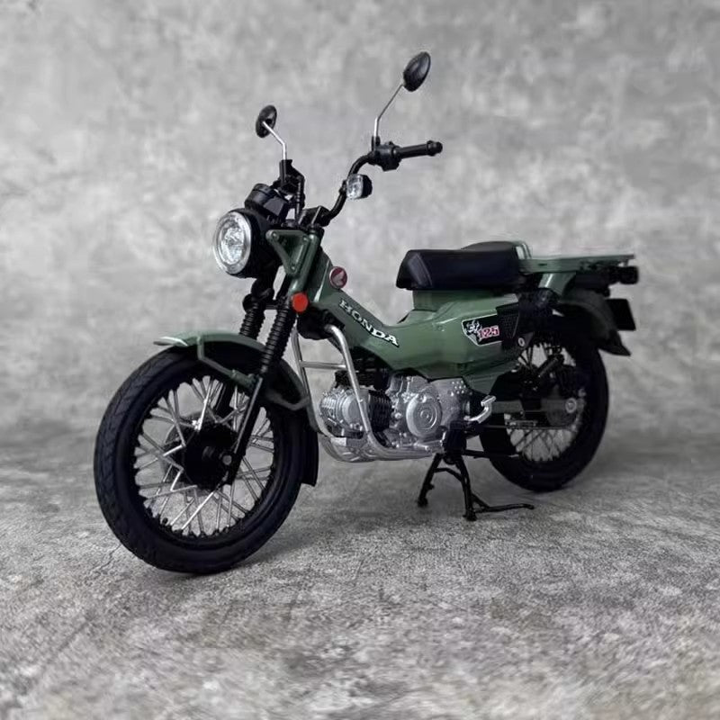 AOSHIMA 1:12 Honda CT125 cub motorcycle simulation alloy motorcycle model ornaments birthday gifts