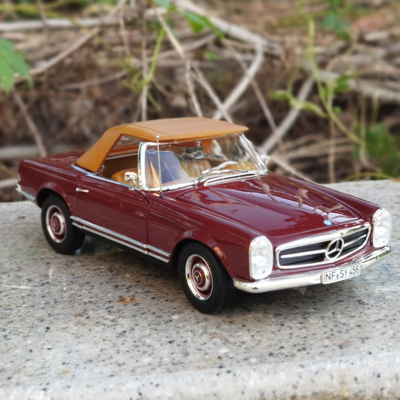 1: 18 NOREV 1963 Mercedes 230SL Convertible Vintage Car Simulation Alloy Car Model Collection