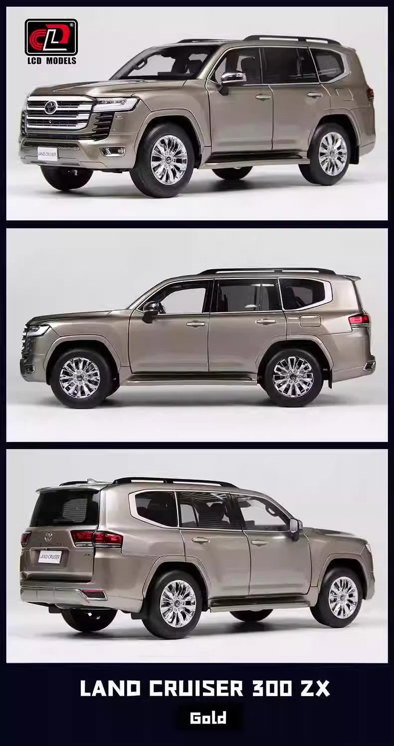 LCD 1:18 Toyota Land Cruiser LC300 ZX Alloy Car Model