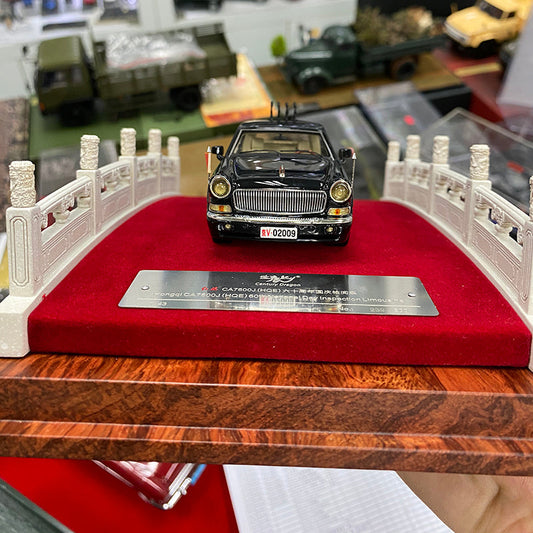 1:43 Hongqi Red Flag CA7660J alloy diecast model car by Century Dragon | 60th Anniversary Parade Vehicle Model-Collector's Edition Model