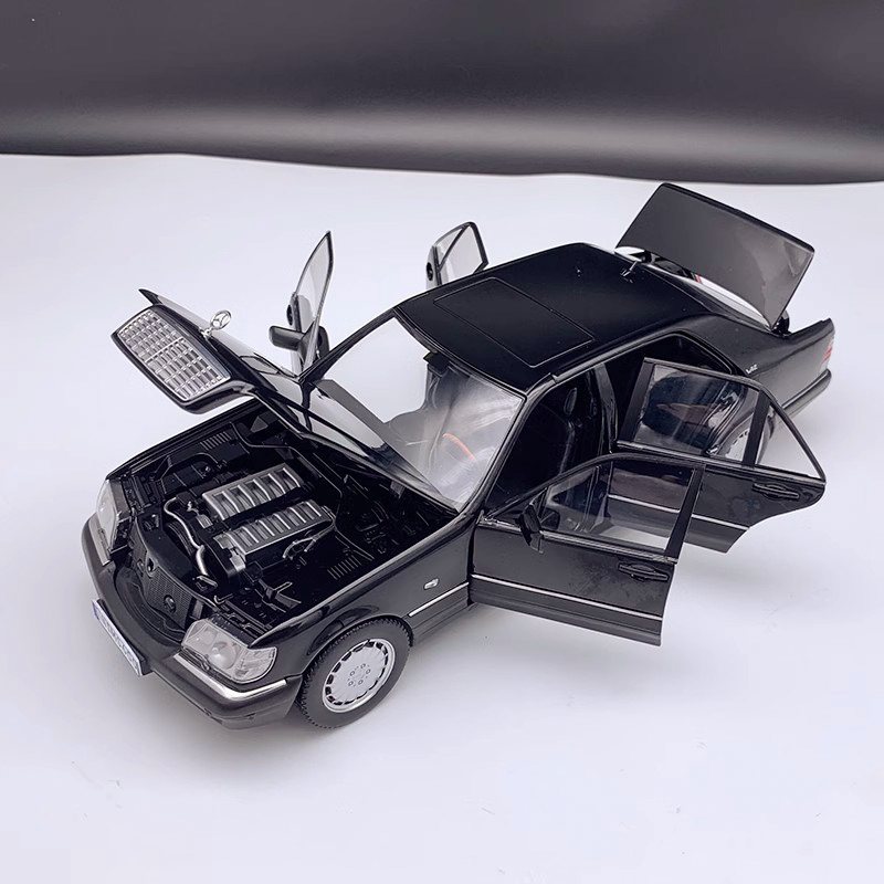 Original 1:18 1990 Mercedes-Benz S600 W140 Tiger Ben Diecast car model alloy car model vintage car