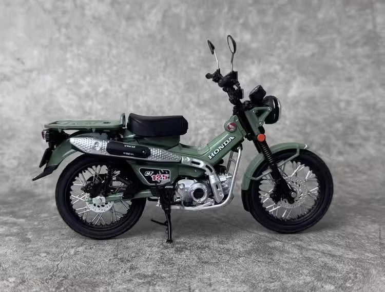 AOSHIMA 1:12 Honda CT125 cub motorcycle simulation alloy motorcycle model ornaments birthday gifts