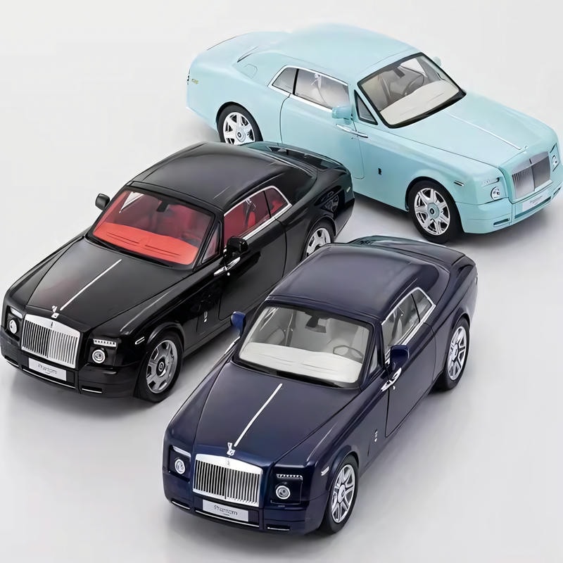 KYOSHO 1/18 Rolls-Royce Phantom Two-door Retro Sports Car Simulation Alloy Car Model