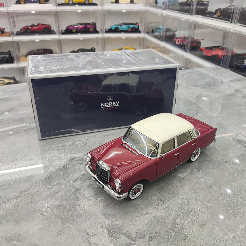 NOREV 1:18 Retro 1966 Mercedes Benz 200 Simulation Alloy Metal Car Model Retro Collection