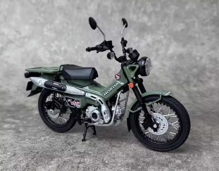 AOSHIMA 1:12 Honda CT125 cub motorcycle simulation alloy motorcycle model ornaments birthday gifts