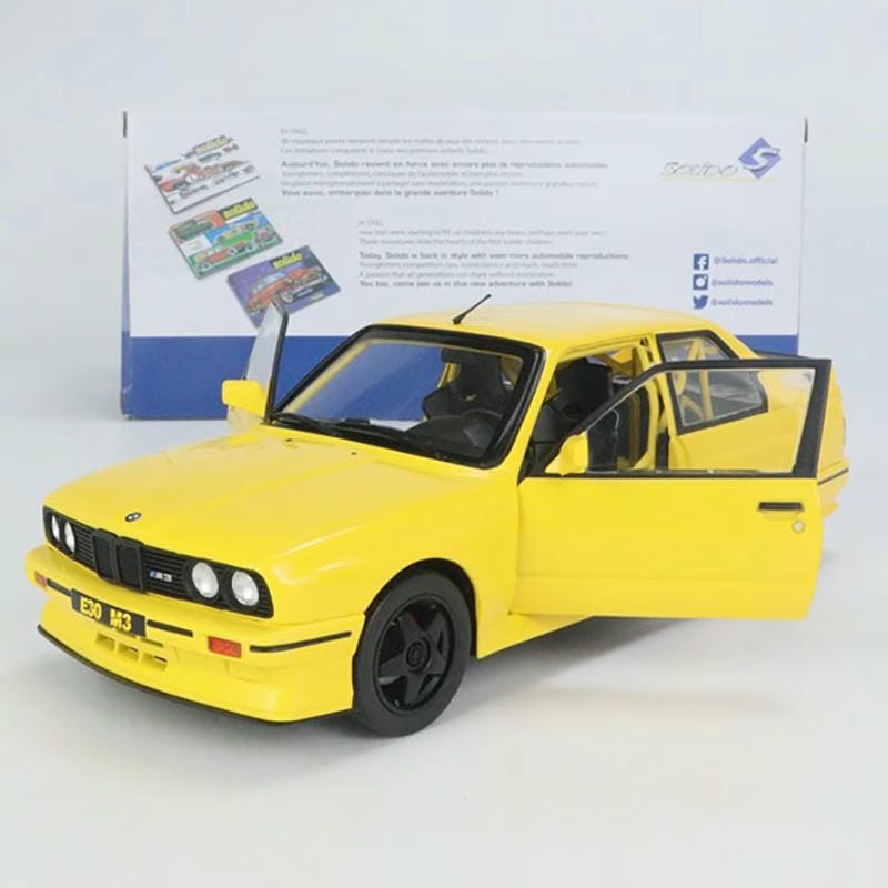 1/18 Solido car model alloy double door BMW E30 M3 collectible ornament