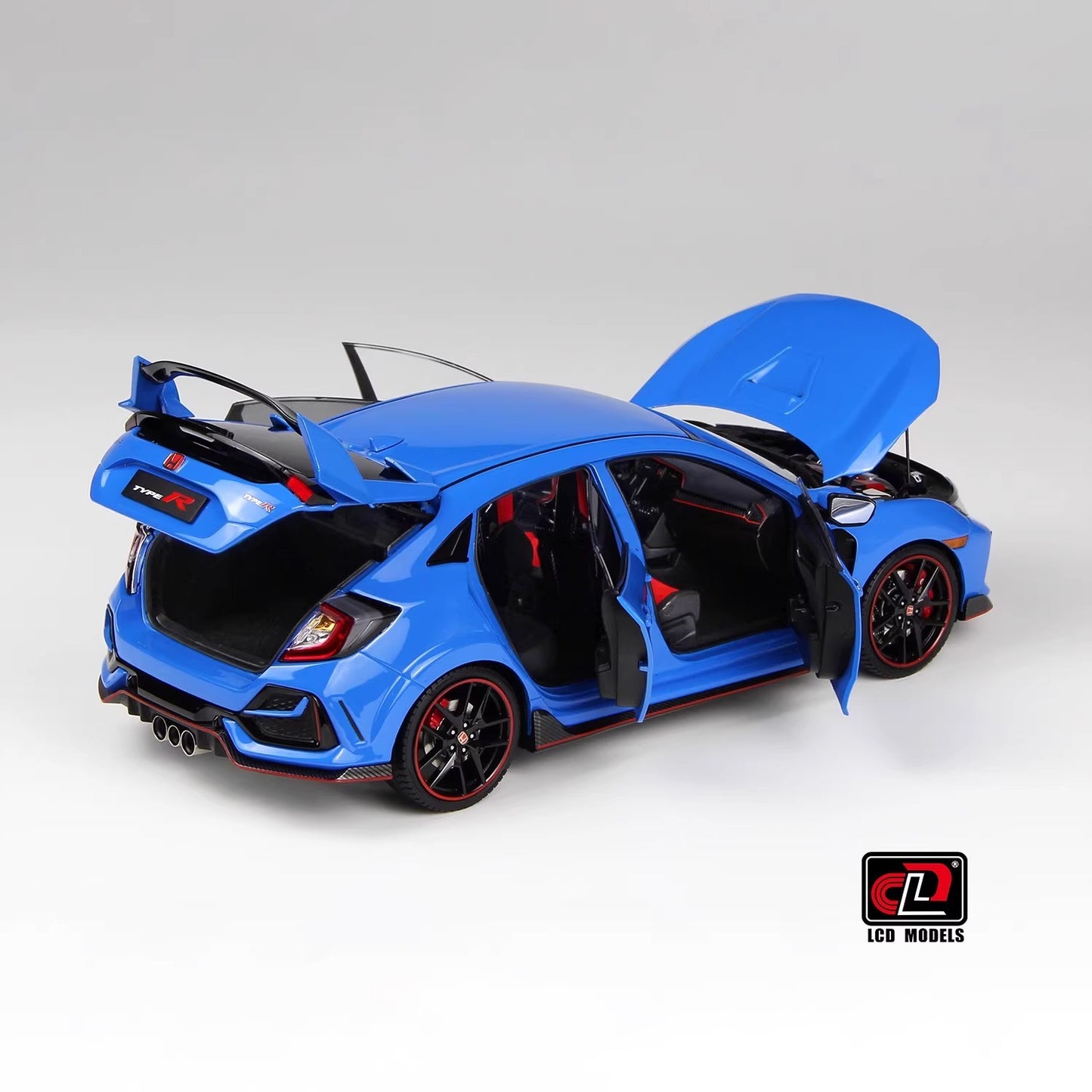 LCD 1:18 TYPE R FK8 2020 Honda Civic Alloy Full Car Model Car Model