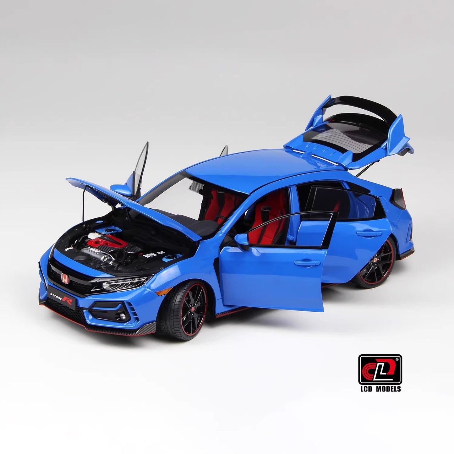 LCD 1:18 TYPE R FK8 2020 Honda Civic Alloy Full Car Model Car Model