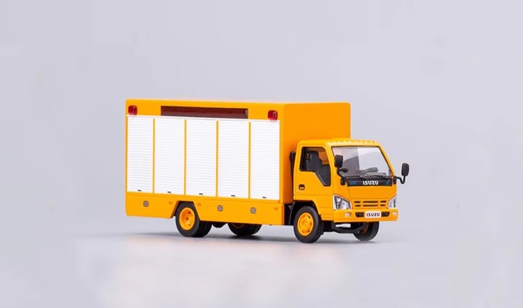 GCD 1/64 ISUZU Isuzu Flatbed Tow Truck Vans Alloy Car Models and Ornaments