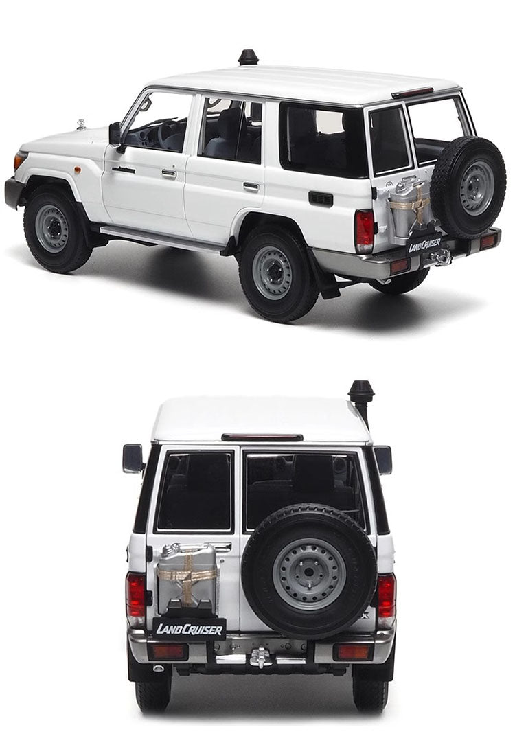 Almost Real Car Model 1/18 Land Cruiser76 Alloy Fully Open Car Model White