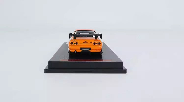 IG 1:64-Nissan TOP SECRET GT-R (VR32) - Orange and Yellow Metal Diecast Car Model