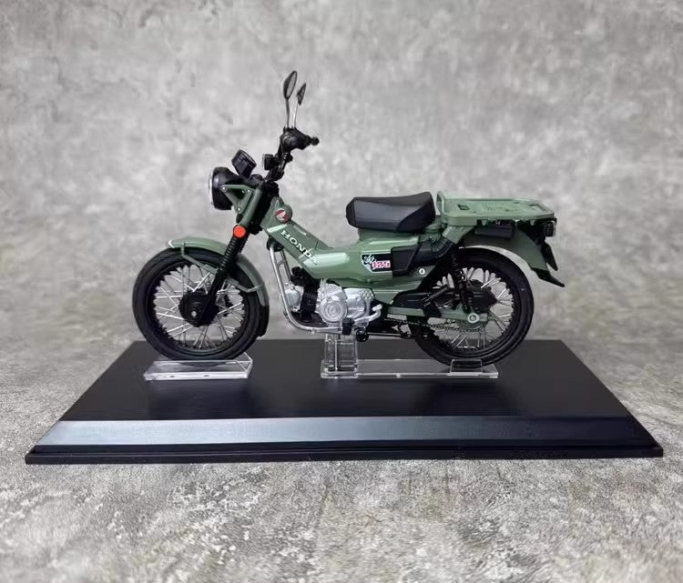 AOSHIMA 1:12 Honda CT125 cub motorcycle simulation alloy motorcycle model ornaments birthday gifts