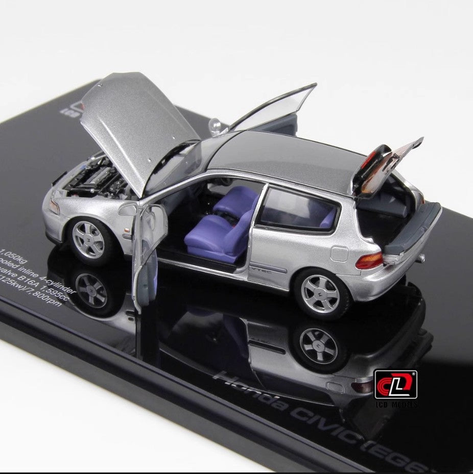 LCD 1:43 Honda EG6 SiR(SiRII) simulation alloy car model ornament collection