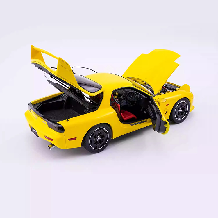 POLAR MASTER 1:18 Mazda RX7 SPIRIT R alloy car model with engine