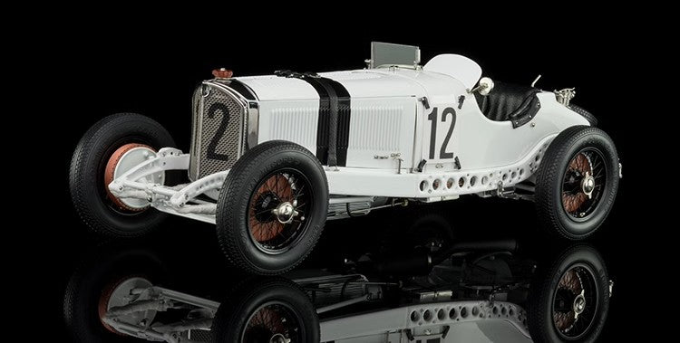 CMC 1:18 Mercedes-Benz White Elephant SSK SSKL Vintage Car #12 #10 Limited Collector Car Model