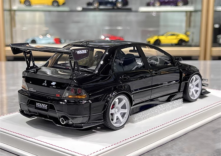 Mitsubishi 9th Super A Limited Edition 1:18 Mitsubishi evo9 Blue Alloy Simulation Car Model