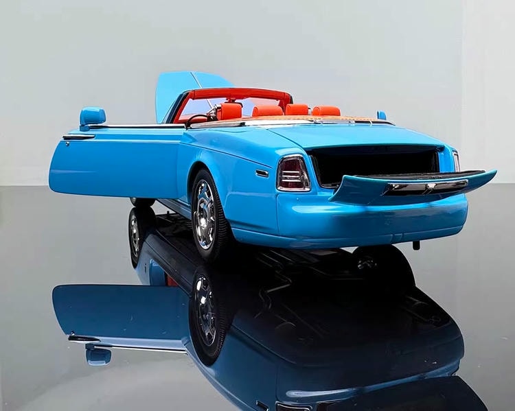 KYOSHO 1/18 Rolls-Royce Phantom Two-door Retro Sports Car Simulation Alloy Car Model