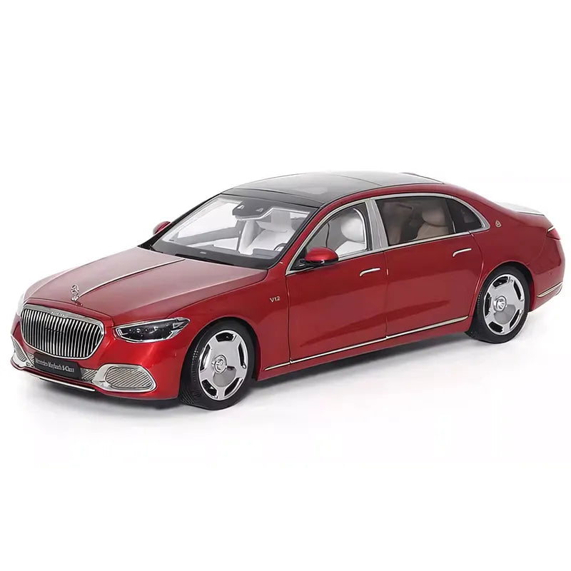 Maybach S-Class 2021 Diecast Model – 1/18 Scale Collectible Car Model (Red)