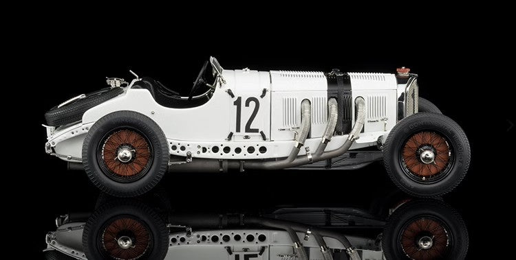 CMC 1:18 Mercedes-Benz White Elephant SSK SSKL Vintage Car #12 #10 Limited Collector Car Model