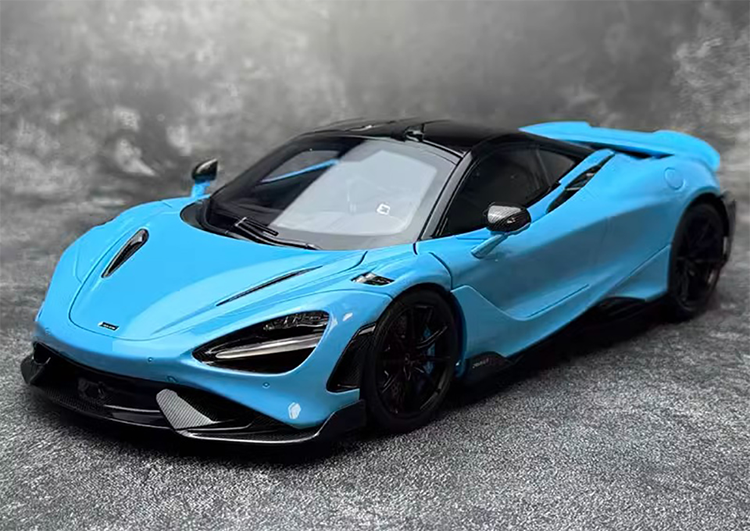 HPD McLaren 765LT sports car simulation 1:18 alloy car model collection