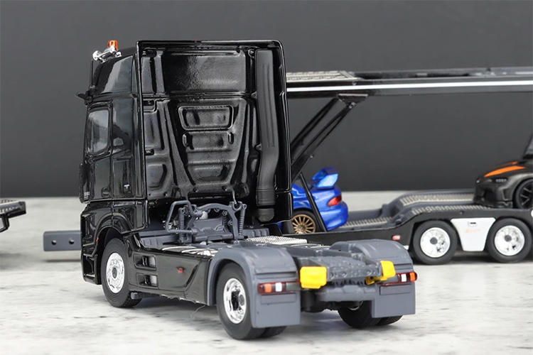 GCD upgraded version 1:64 Mercedes-Benz Actros double-decker coupe trailer car transporter car model limited edition