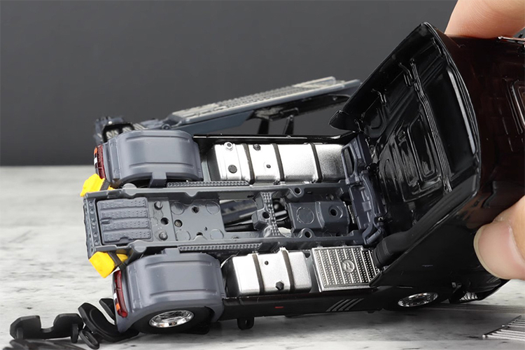 GCD upgraded version 1:64 Mercedes-Benz Actros double-decker coupe trailer car transporter car model limited edition