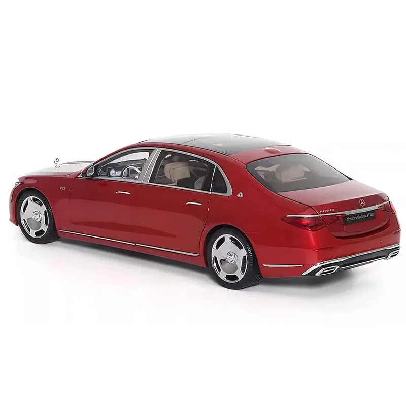 Maybach S-Class 2021 Diecast Model – 1/18 Scale Collectible Car Model (Red)