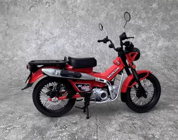 AOSHIMA 1:12 Honda CT125 cub motorcycle simulation alloy motorcycle model ornaments birthday gifts