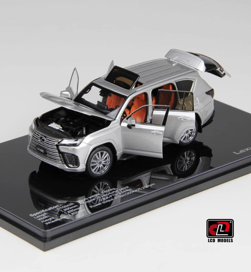 LCD 1:43 Lexus LX600 Lexus Replica Alloy Car Model Gift Set