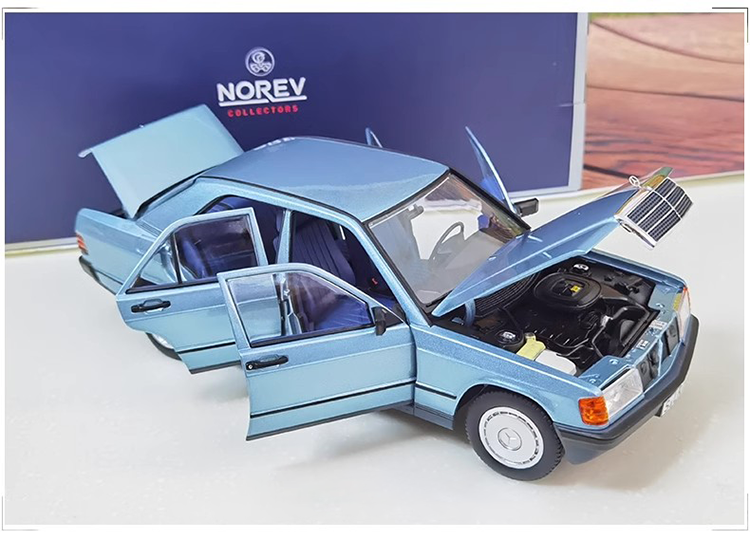 NOREV 1:18 Benz 190E Model C-Class Ancestor 1984 Vintage Car Model Collection