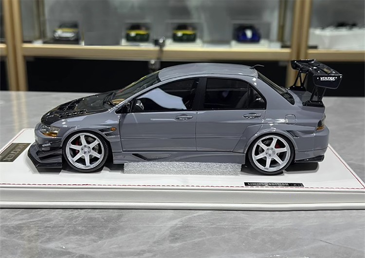 Mitsubishi 9th Super A Limited Edition 1:18 Mitsubishi evo9 Blue Alloy Simulation Car Model