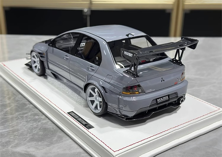 Mitsubishi 9th Super A Limited Edition 1:18 Mitsubishi evo9 Blue Alloy Simulation Car Model