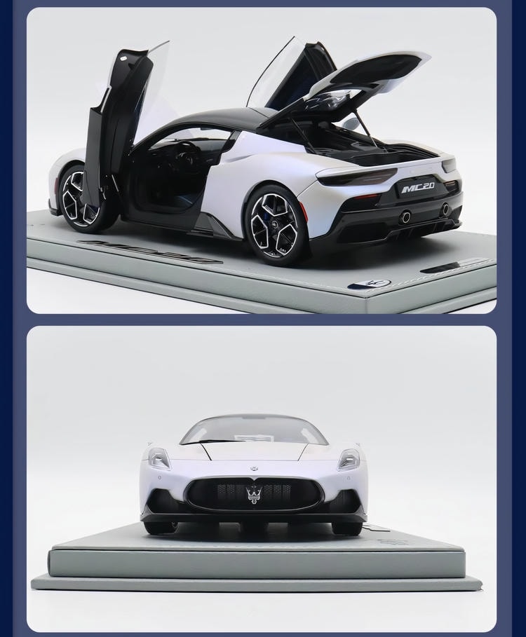 BBR Limited Edition 1:18 Maserati MC20 Maserati Supercar Alloy Full Open Car Model