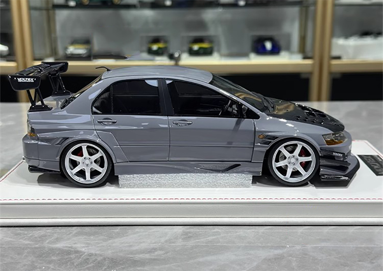 Mitsubishi 9th Super A Limited Edition 1:18 Mitsubishi evo9 Blue Alloy Simulation Car Model