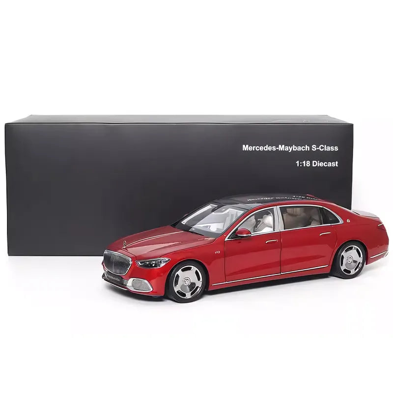 Maybach S-Class 2021 Diecast Model – 1/18 Scale Collectible Car Model (Red)