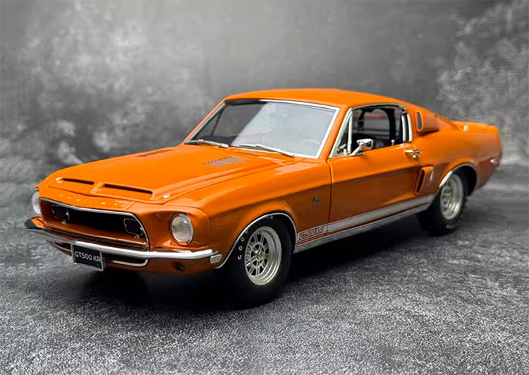 ACME 1:18 1968 Shelby GT500 KR Muscle Car Alloy Simulation Car Model Vintage Car Model Orange Premium Collectibles / Souvenirs / Gifts