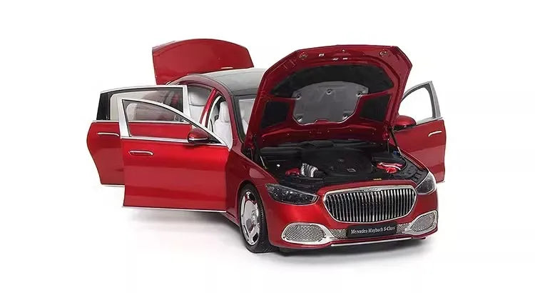 Maybach S-Class 2021 Diecast Model – 1/18 Scale Collectible Car Model (Red)