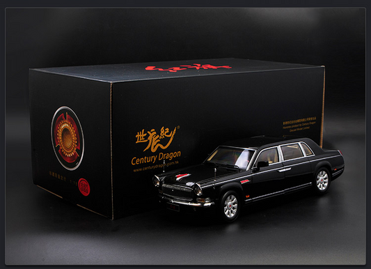 1:18 Limited Edition Hongqi Red Flag CA7660HQE Alloy Diecast Model Car by Century Dragon | State Guest Courtesy Vehicle