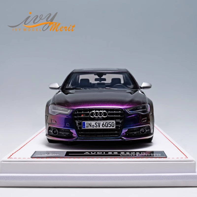 IVY Tailor Audi S6 Audi Limited Edition Simulation Resin Car Model Collectible Ornament 1:18 Gifts