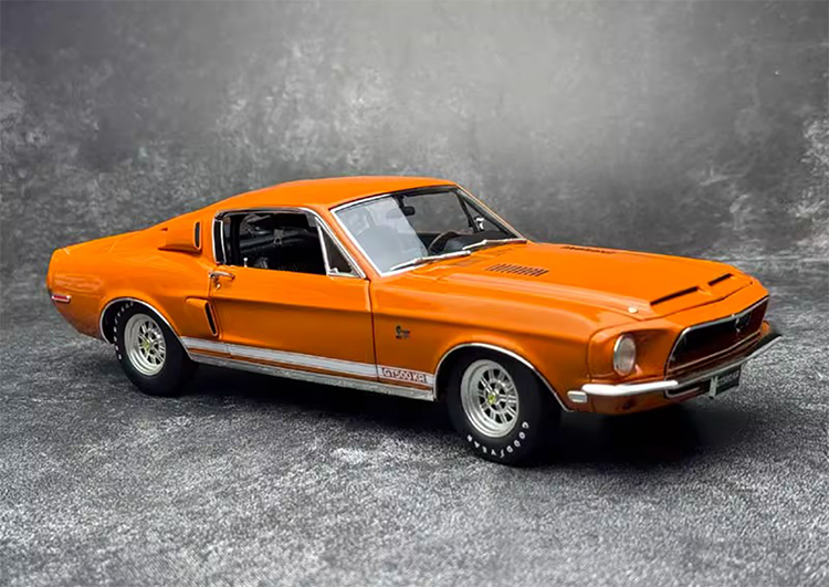 ACME 1:18 1968 Shelby GT500 KR Muscle Car Alloy Simulation Car Model Vintage Car Model Orange Premium Collectibles / Souvenirs / Gifts