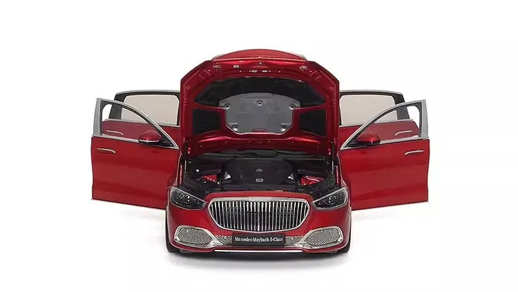 Maybach S-Class 2021 Diecast Model – 1/18 Scale Collectible Car Model (Red)