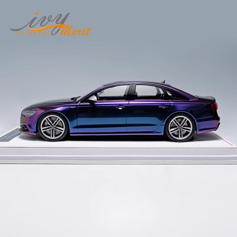 IVY Tailor Audi S6 Audi Limited Edition Simulation Resin Car Model Collectible Ornament 1:18 Gifts