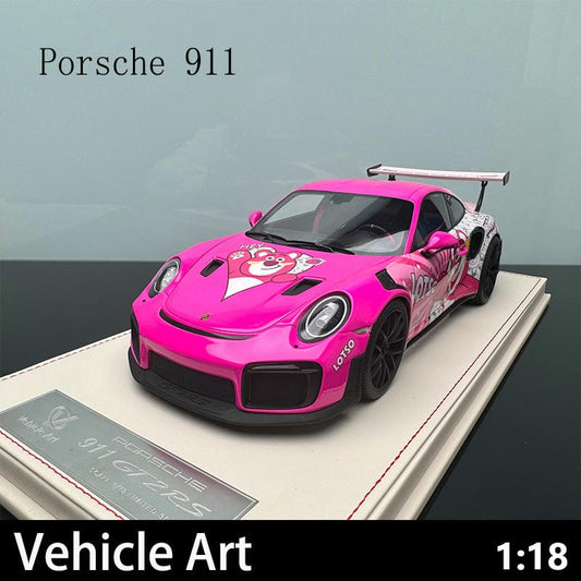 Vehicle Art 1/18 Porsche 911 GT2RS Weissach Package Simulation Car Model